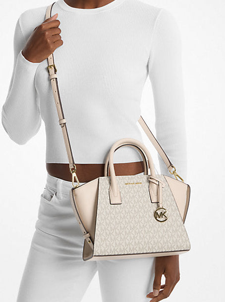 Sacoche en cuir et logo Michael Kors Avril
