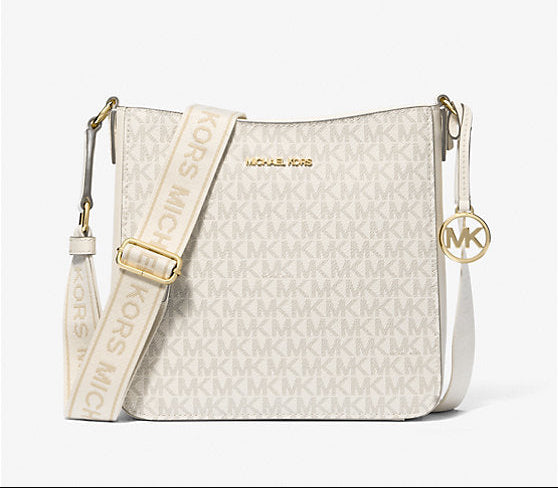 Petit sac messager Michael Kors Jet Set Travel Signature Logo