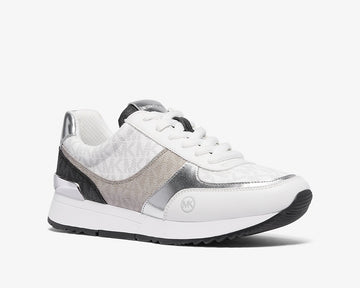 Michael Kors Andi Color-Block Signature Logo Trainer