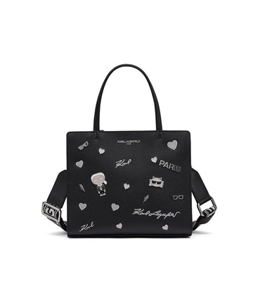 Karle Lagerfeld MAYBELLE SATCHEL WITH PINS