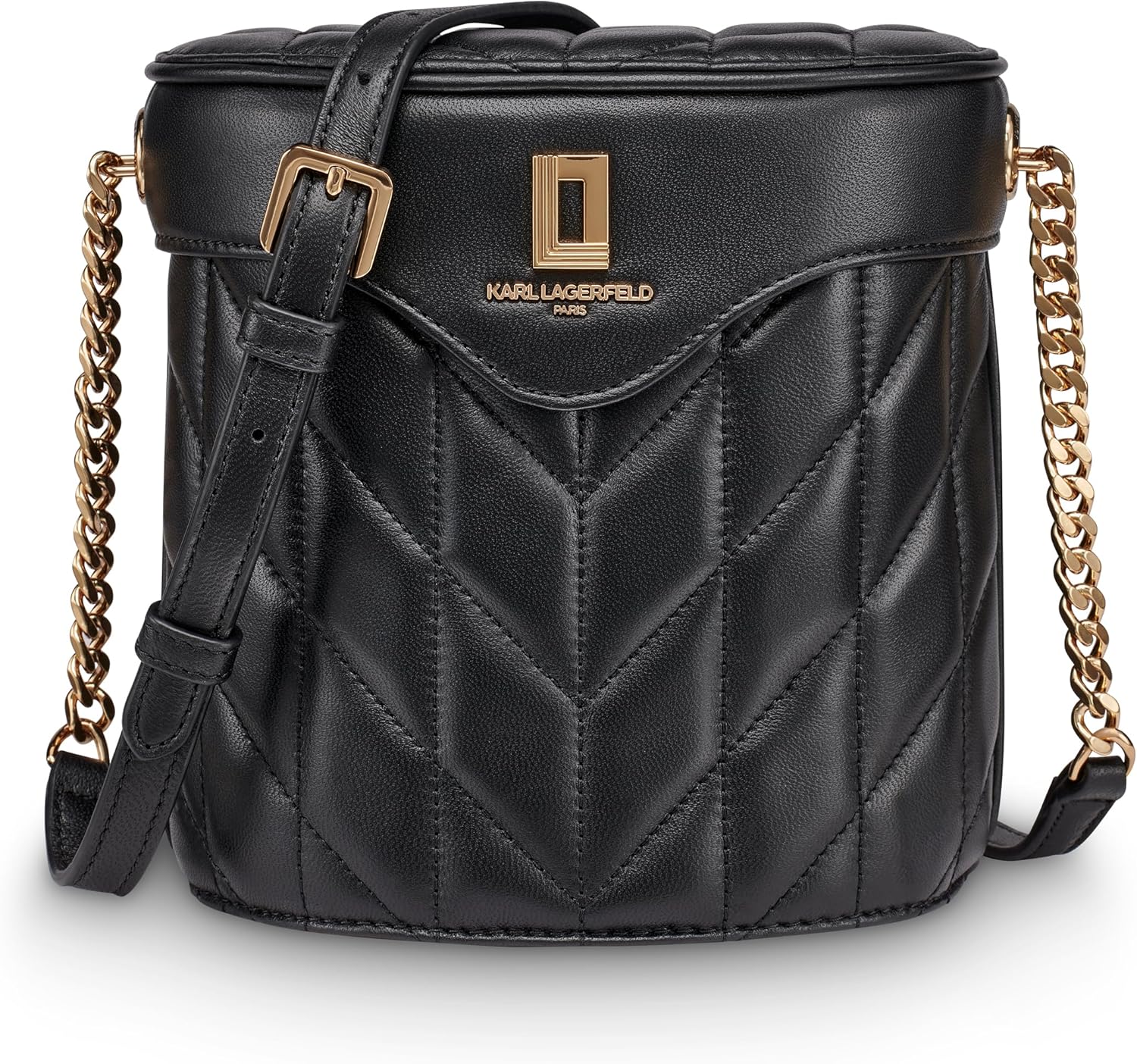 KARL LAGERFELD Laffayette Medium Leather Crossbody Bag