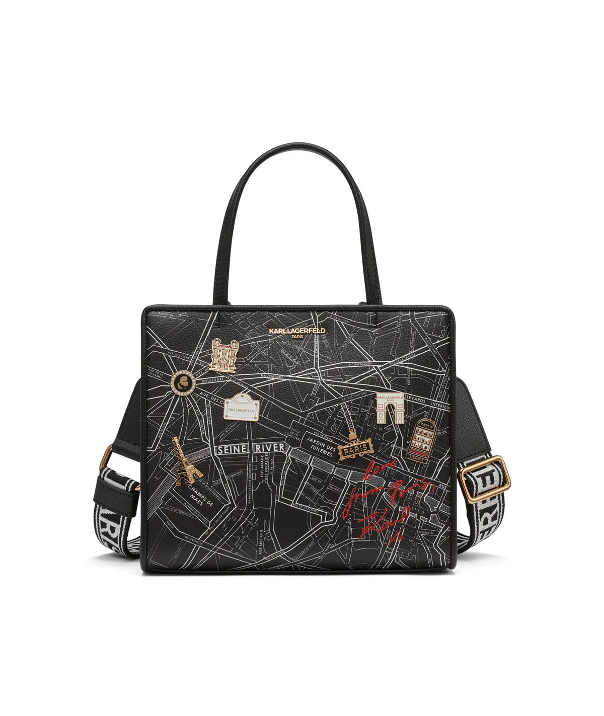Karl Lagerfeld MAYBELLE TRAVEL PRINT SATCHEL