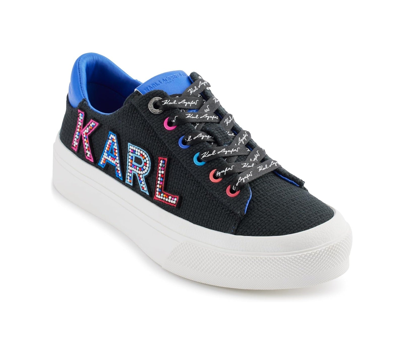KARL LAGERFELD Gida Lace Up Sneaker with Studded Logo Sneaker