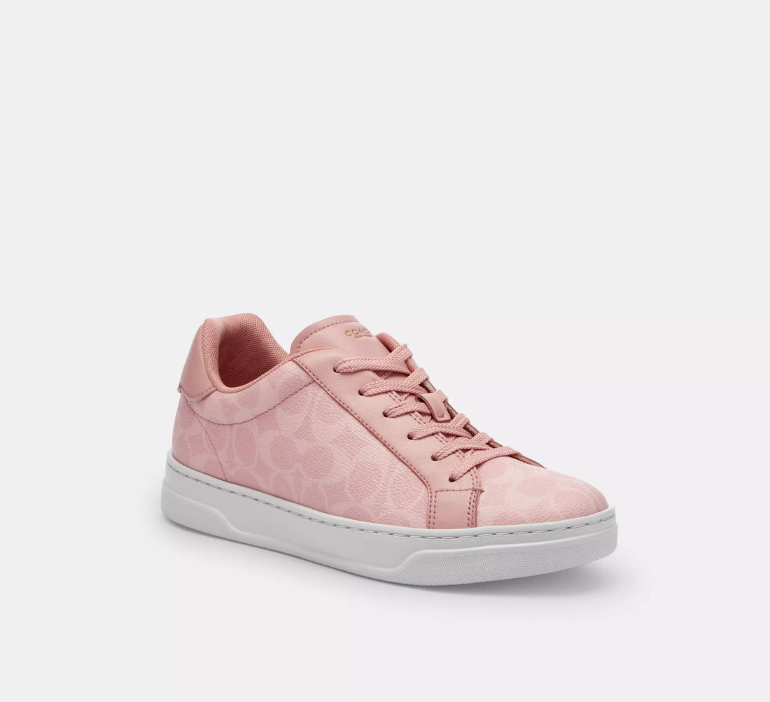 Coach High Line Sneaker In Signature Canvas